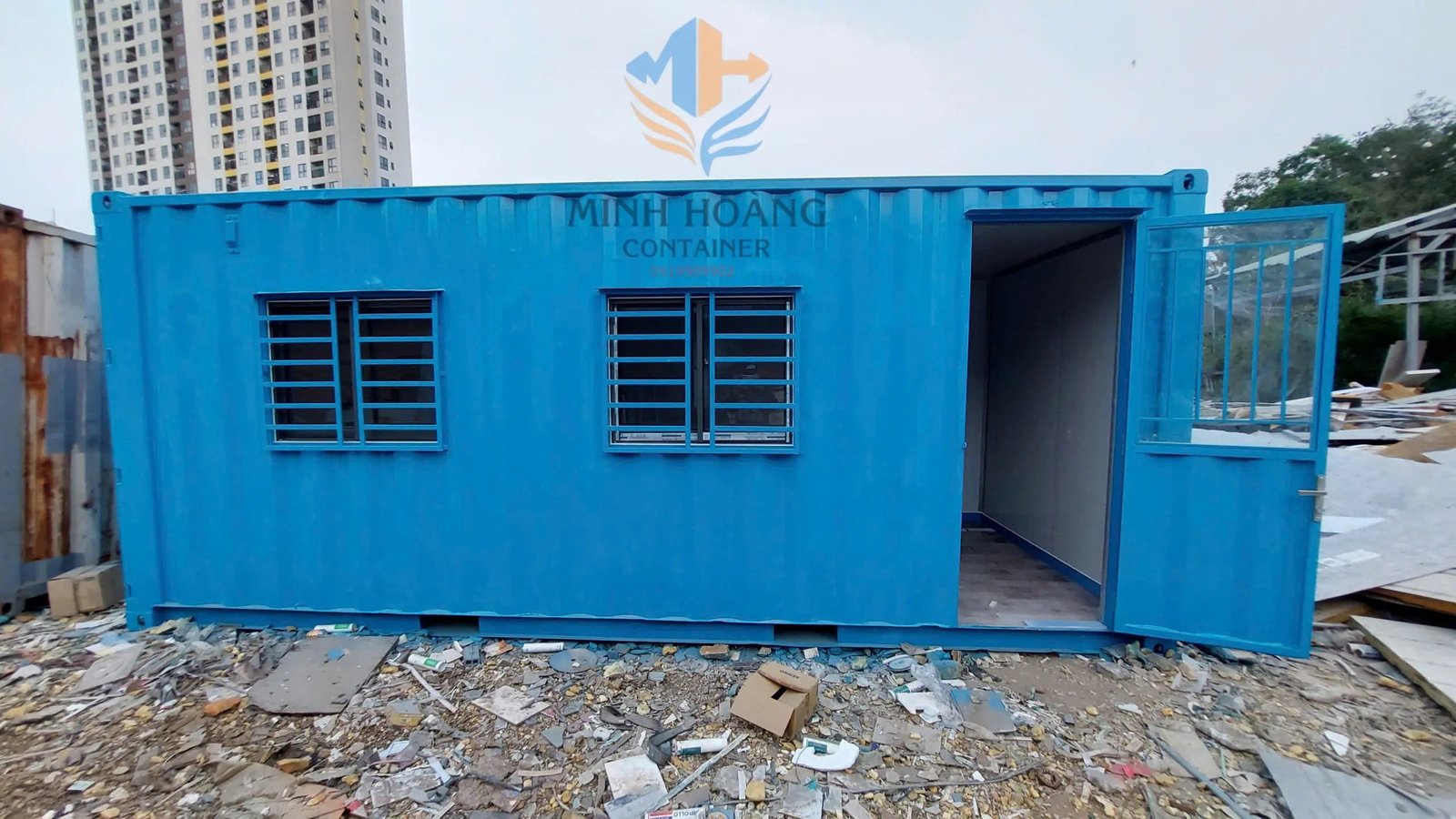 Container Văn Phòng 20 Feet Xanh Dương 